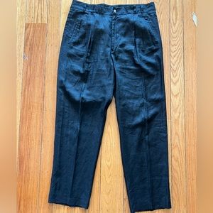 Black linen Axis dress pants size 38 - 36